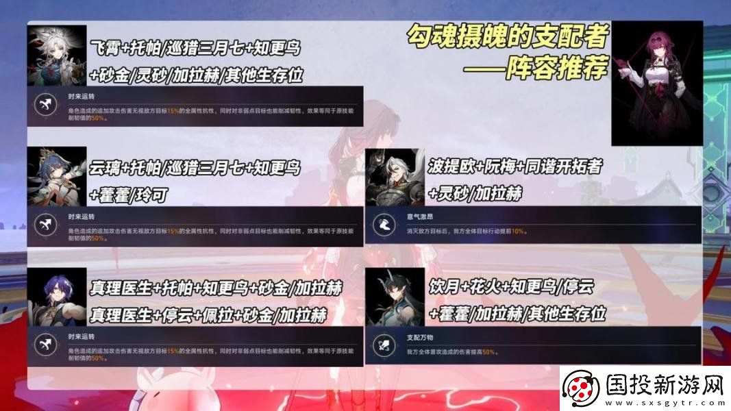 崩壞星穹鐵道2.6卡芙卡怎么配隊