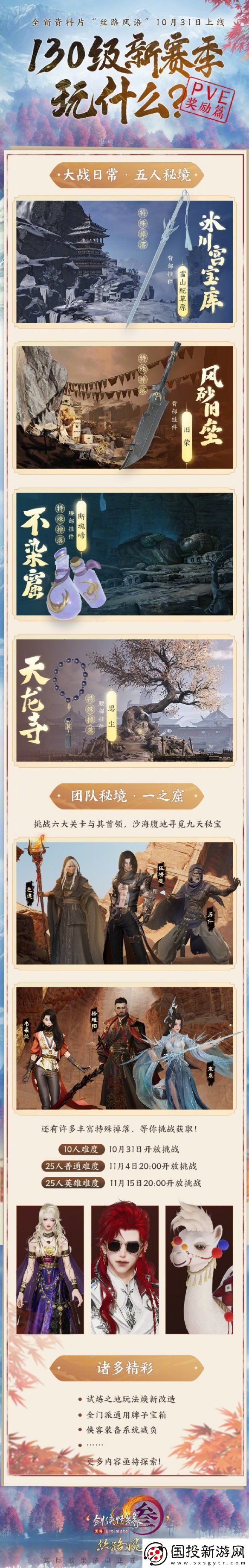 劍3絲路風語130級新賽季怎么玩-絲路風語130級新賽季玩法攻略